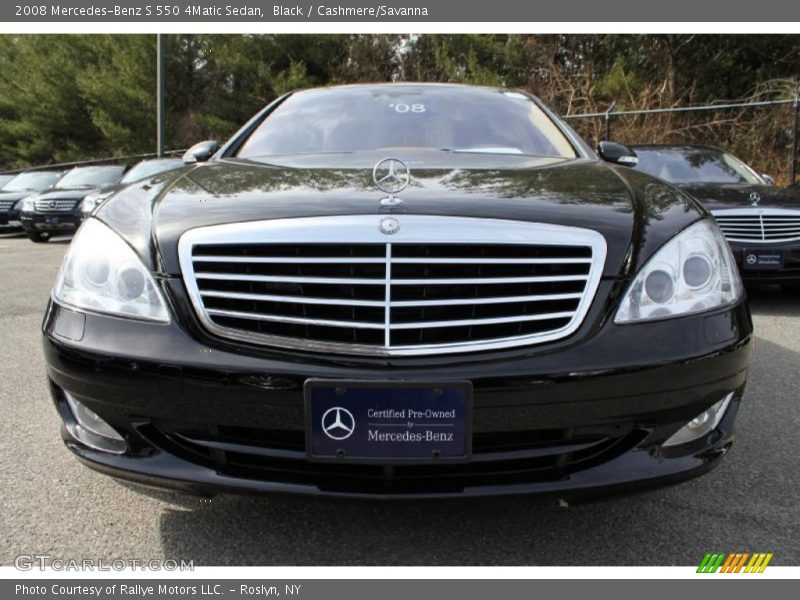 Black / Cashmere/Savanna 2008 Mercedes-Benz S 550 4Matic Sedan