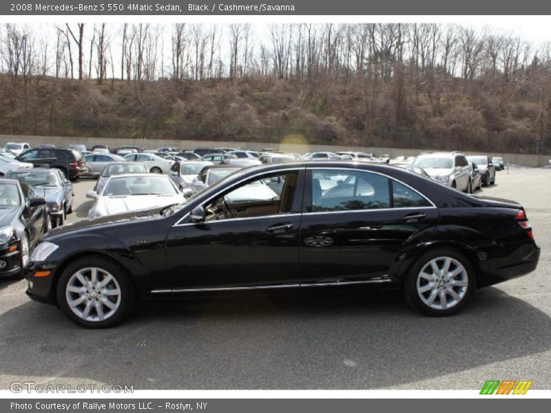 Black / Cashmere/Savanna 2008 Mercedes-Benz S 550 4Matic Sedan