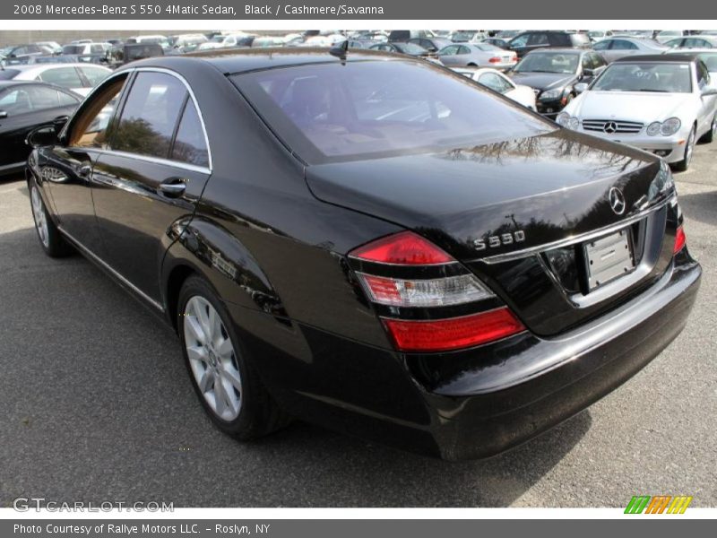 Black / Cashmere/Savanna 2008 Mercedes-Benz S 550 4Matic Sedan
