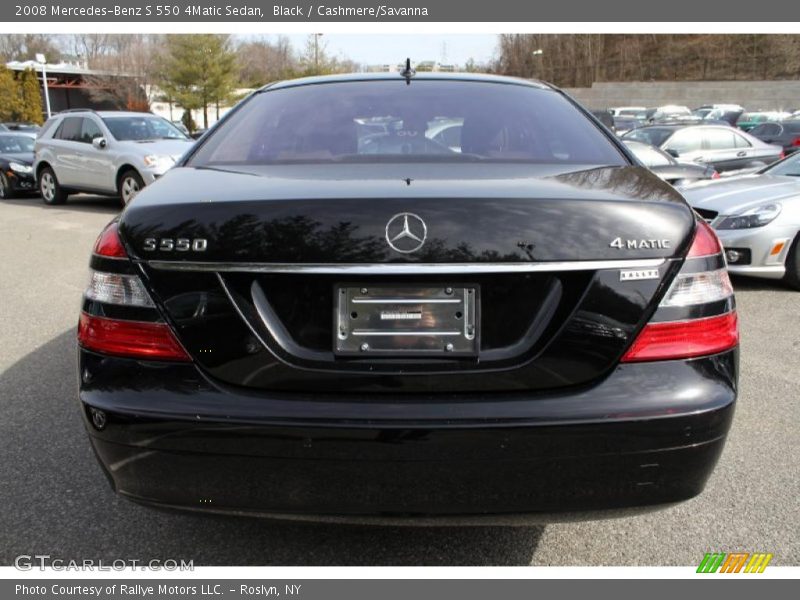 Black / Cashmere/Savanna 2008 Mercedes-Benz S 550 4Matic Sedan