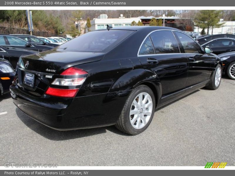 Black / Cashmere/Savanna 2008 Mercedes-Benz S 550 4Matic Sedan