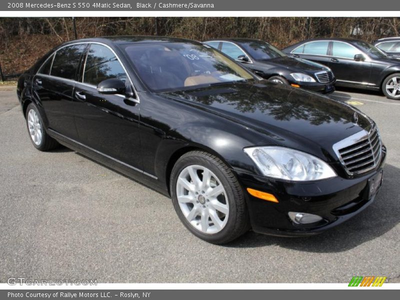 Black / Cashmere/Savanna 2008 Mercedes-Benz S 550 4Matic Sedan