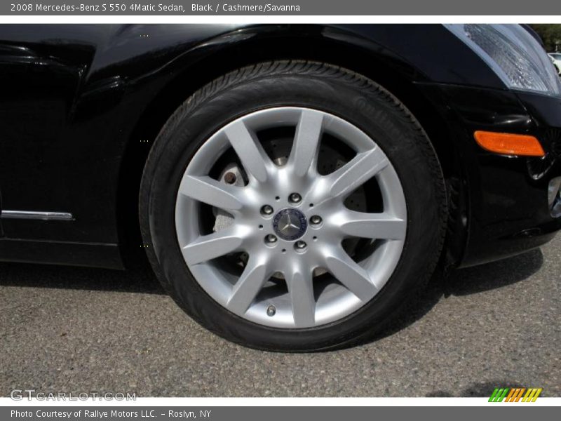 Black / Cashmere/Savanna 2008 Mercedes-Benz S 550 4Matic Sedan