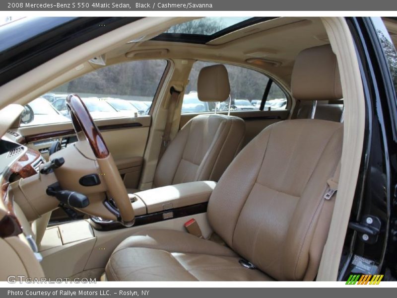 Black / Cashmere/Savanna 2008 Mercedes-Benz S 550 4Matic Sedan