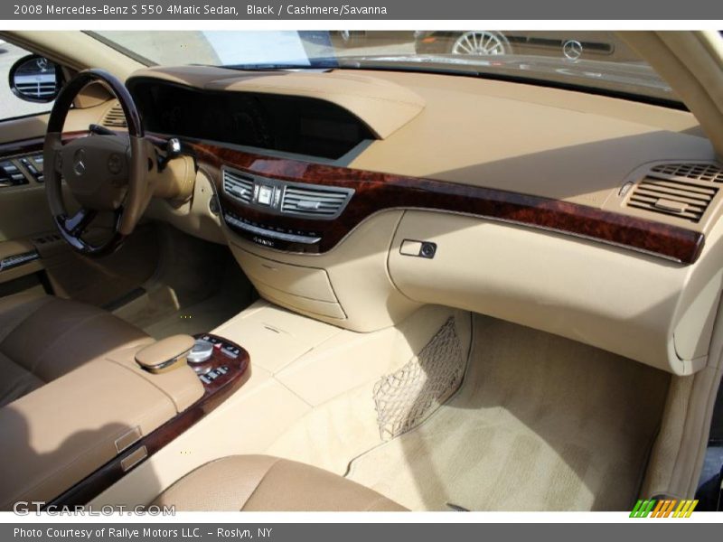 Black / Cashmere/Savanna 2008 Mercedes-Benz S 550 4Matic Sedan