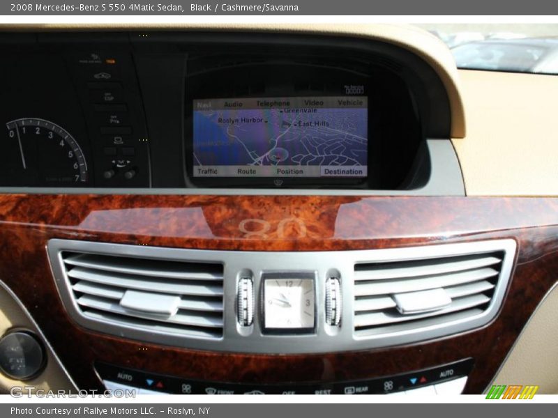 Black / Cashmere/Savanna 2008 Mercedes-Benz S 550 4Matic Sedan