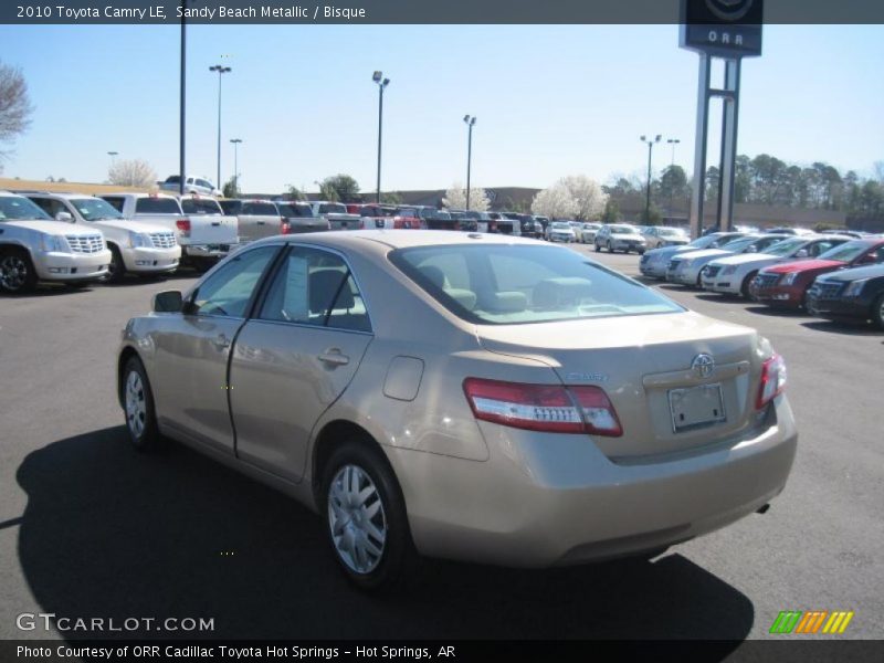 Sandy Beach Metallic / Bisque 2010 Toyota Camry LE