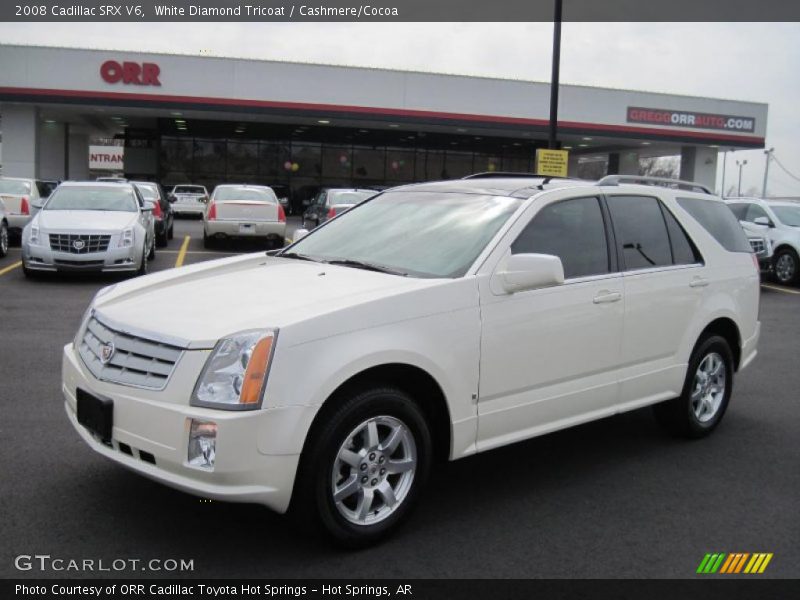 White Diamond Tricoat / Cashmere/Cocoa 2008 Cadillac SRX V6