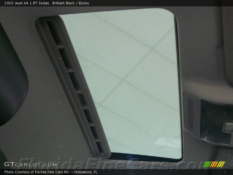 Brilliant Black / Ebony 2003 Audi A4 1.8T Sedan
