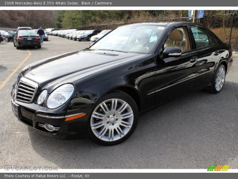 Black / Cashmere 2008 Mercedes-Benz E 350 4Matic Sedan