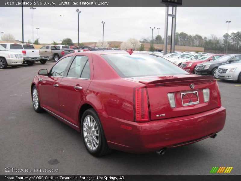 Crystal Red Tintcoat / Ebony 2010 Cadillac STS V6 Luxury
