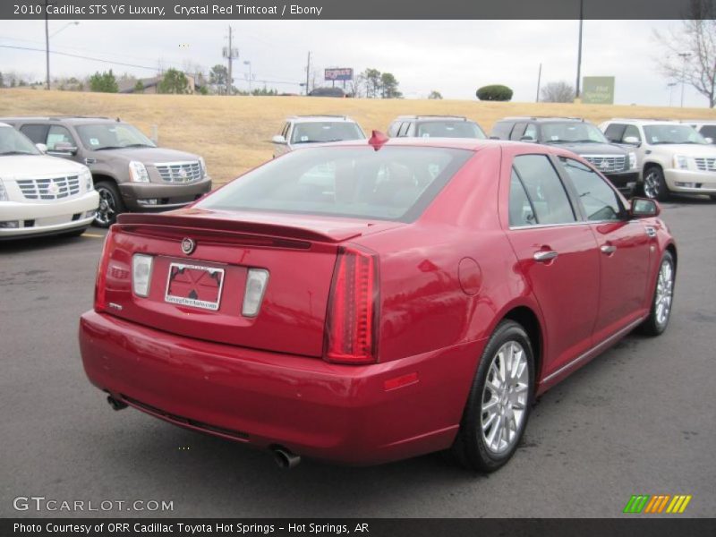 Crystal Red Tintcoat / Ebony 2010 Cadillac STS V6 Luxury
