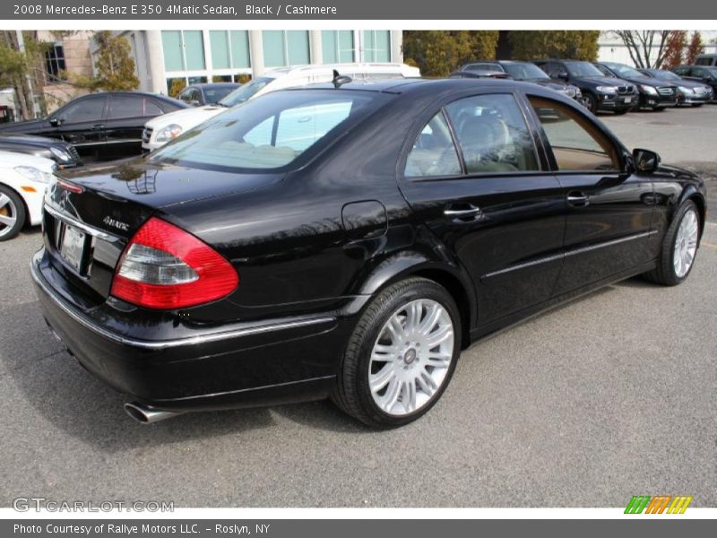 Black / Cashmere 2008 Mercedes-Benz E 350 4Matic Sedan