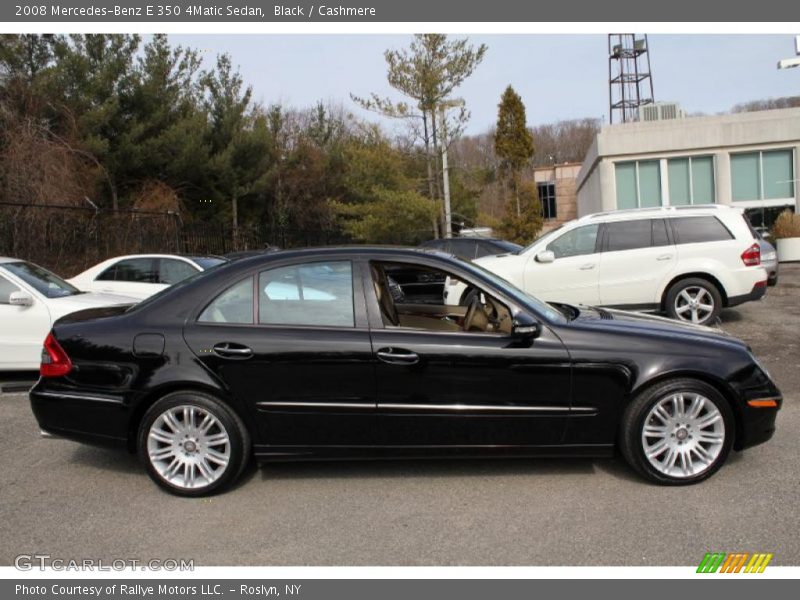 Black / Cashmere 2008 Mercedes-Benz E 350 4Matic Sedan