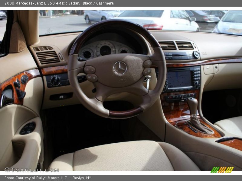 Black / Cashmere 2008 Mercedes-Benz E 350 4Matic Sedan