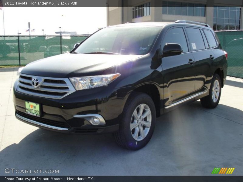 Black / Ash 2011 Toyota Highlander V6
