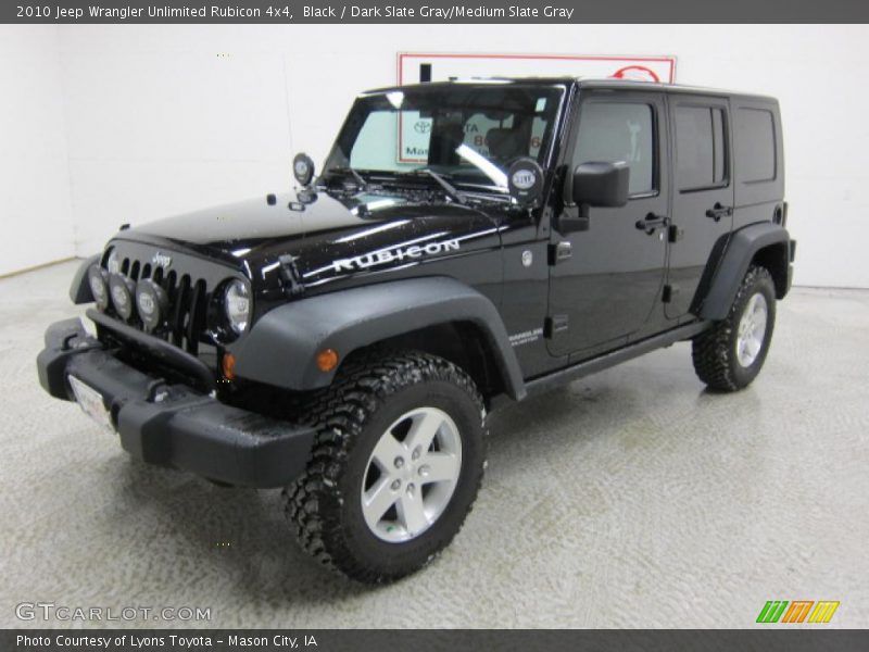 Black / Dark Slate Gray/Medium Slate Gray 2010 Jeep Wrangler Unlimited Rubicon 4x4