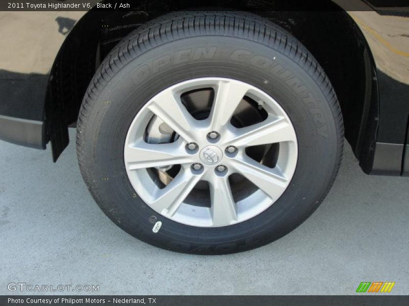 Black / Ash 2011 Toyota Highlander V6