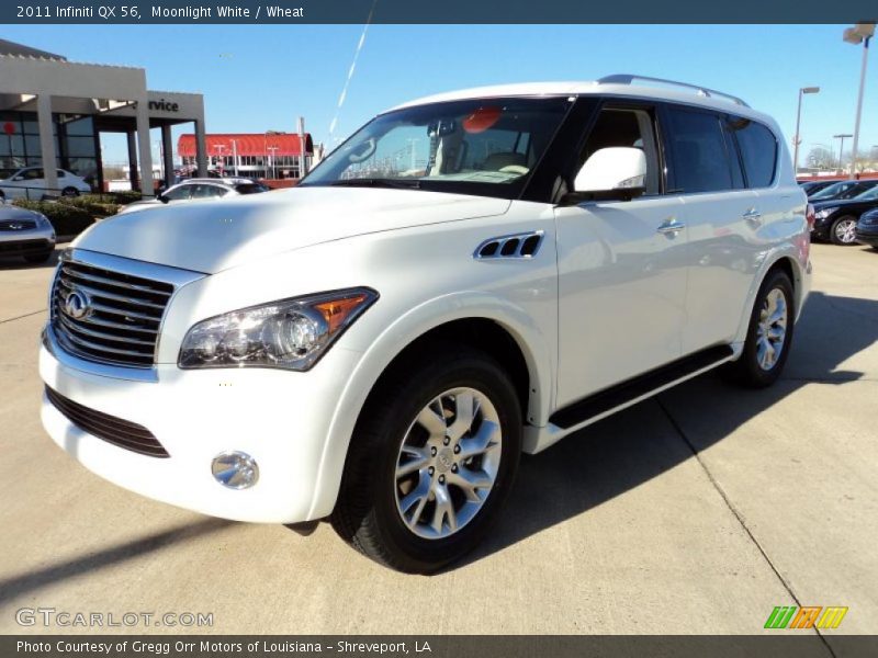 Moonlight White / Wheat 2011 Infiniti QX 56
