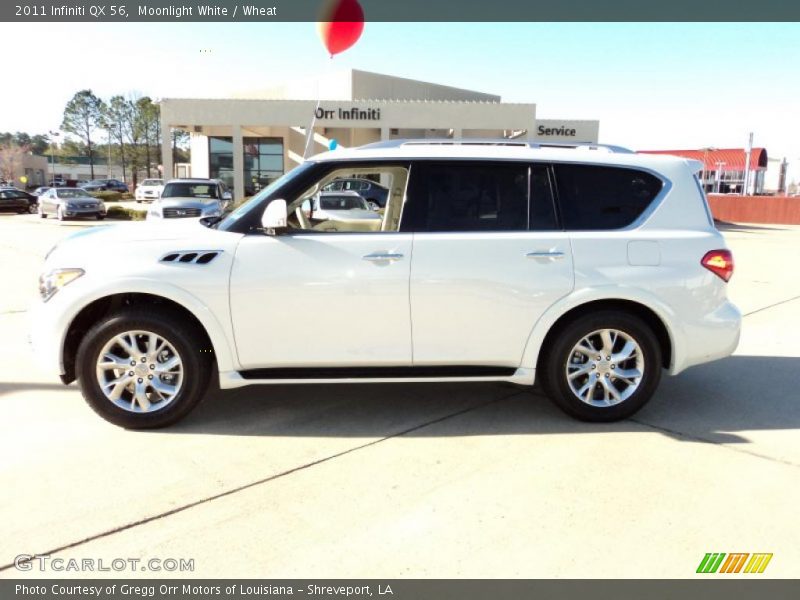 Moonlight White / Wheat 2011 Infiniti QX 56