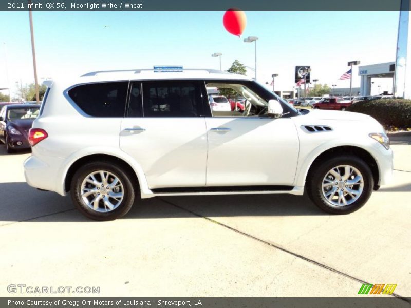 Moonlight White / Wheat 2011 Infiniti QX 56