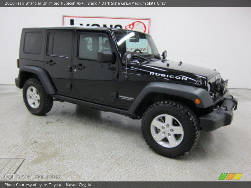 Black / Dark Slate Gray/Medium Slate Gray 2010 Jeep Wrangler Unlimited Rubicon 4x4