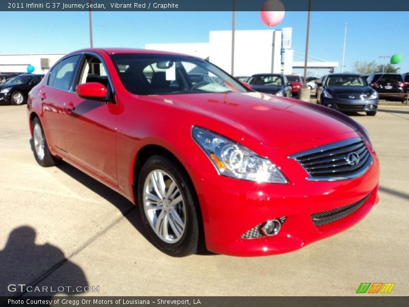  2011 G 37 Journey Sedan Vibrant Red