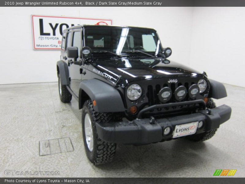 Black / Dark Slate Gray/Medium Slate Gray 2010 Jeep Wrangler Unlimited Rubicon 4x4