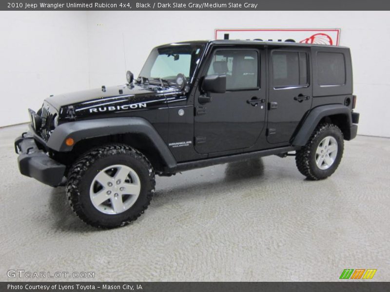 Black / Dark Slate Gray/Medium Slate Gray 2010 Jeep Wrangler Unlimited Rubicon 4x4