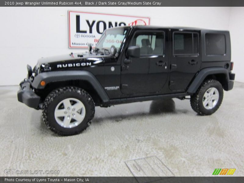 Black / Dark Slate Gray/Medium Slate Gray 2010 Jeep Wrangler Unlimited Rubicon 4x4