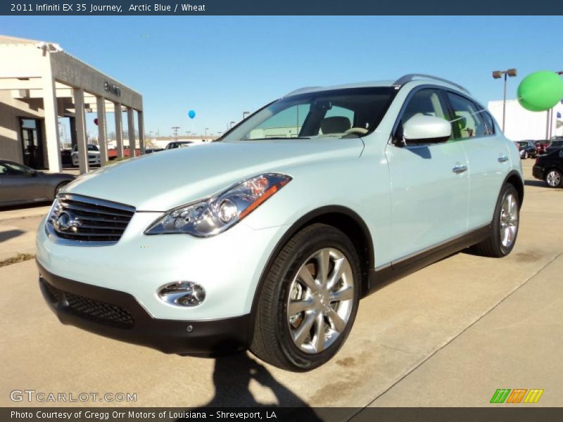 Arctic Blue / Wheat 2011 Infiniti EX 35 Journey