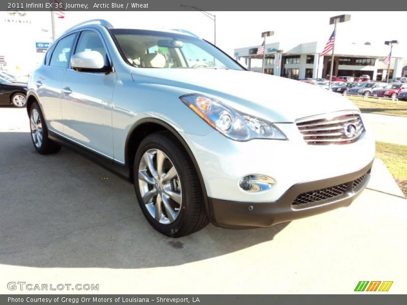 Arctic Blue / Wheat 2011 Infiniti EX 35 Journey