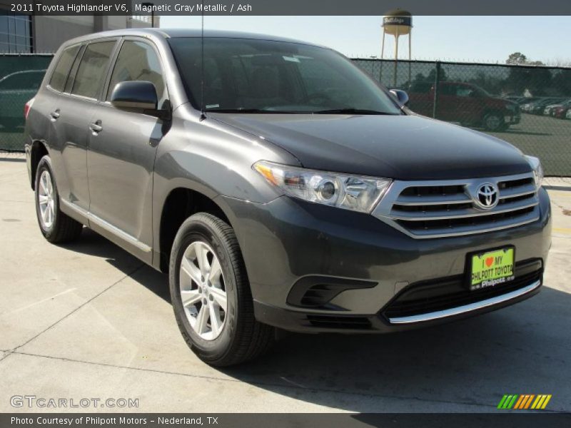 Magnetic Gray Metallic / Ash 2011 Toyota Highlander V6