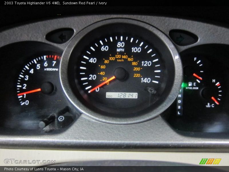 Sundown Red Pearl / Ivory 2003 Toyota Highlander V6 4WD