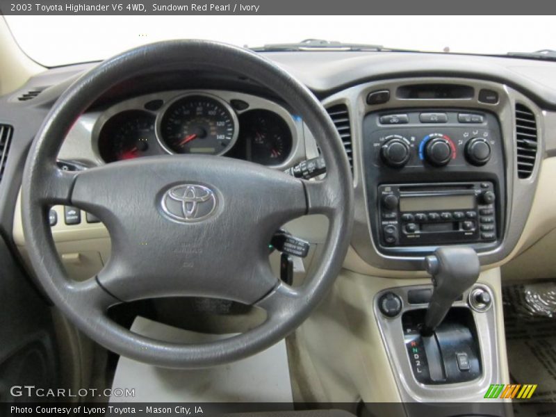 Sundown Red Pearl / Ivory 2003 Toyota Highlander V6 4WD