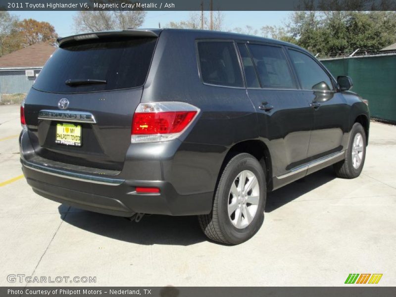 Magnetic Gray Metallic / Ash 2011 Toyota Highlander V6