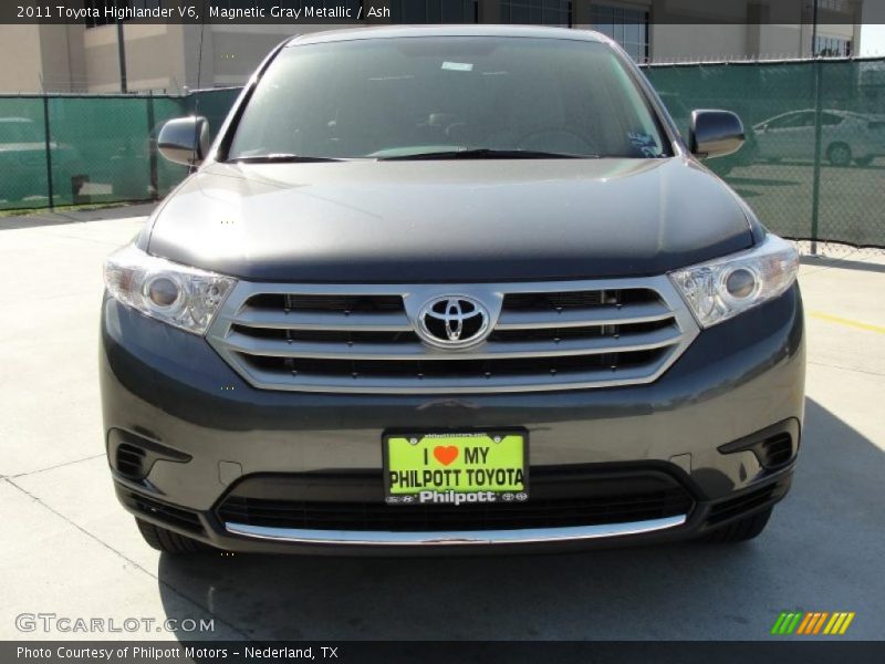 Magnetic Gray Metallic / Ash 2011 Toyota Highlander V6