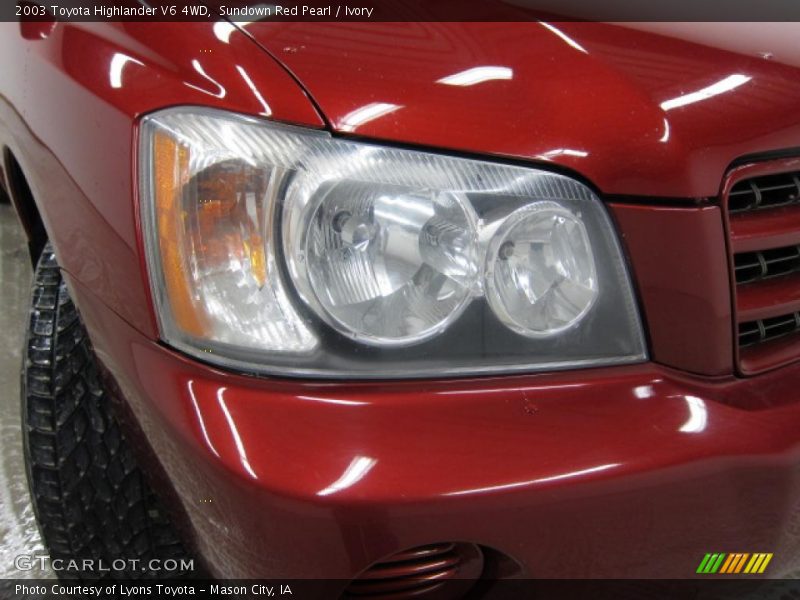 Sundown Red Pearl / Ivory 2003 Toyota Highlander V6 4WD