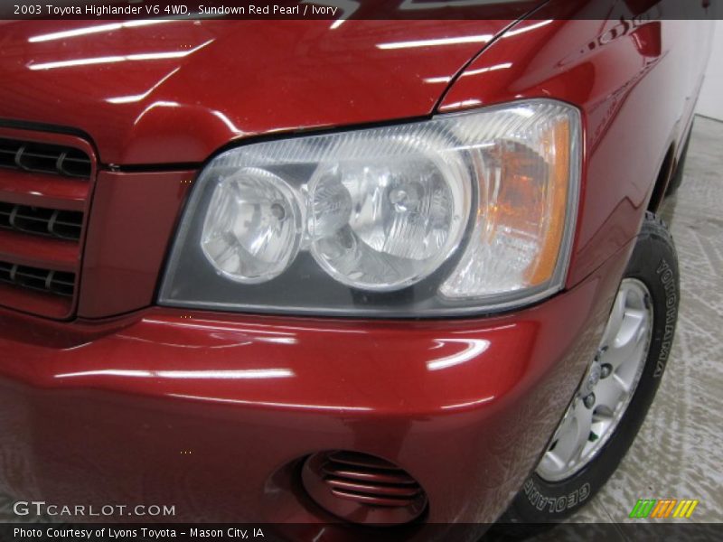 Sundown Red Pearl / Ivory 2003 Toyota Highlander V6 4WD