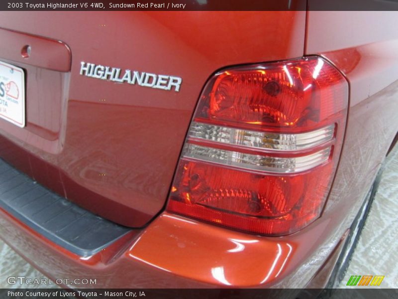 Sundown Red Pearl / Ivory 2003 Toyota Highlander V6 4WD
