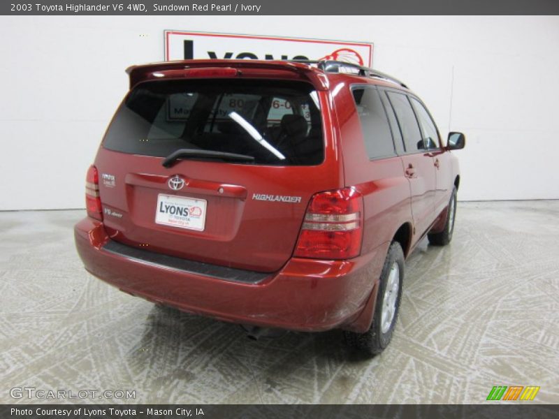 Sundown Red Pearl / Ivory 2003 Toyota Highlander V6 4WD