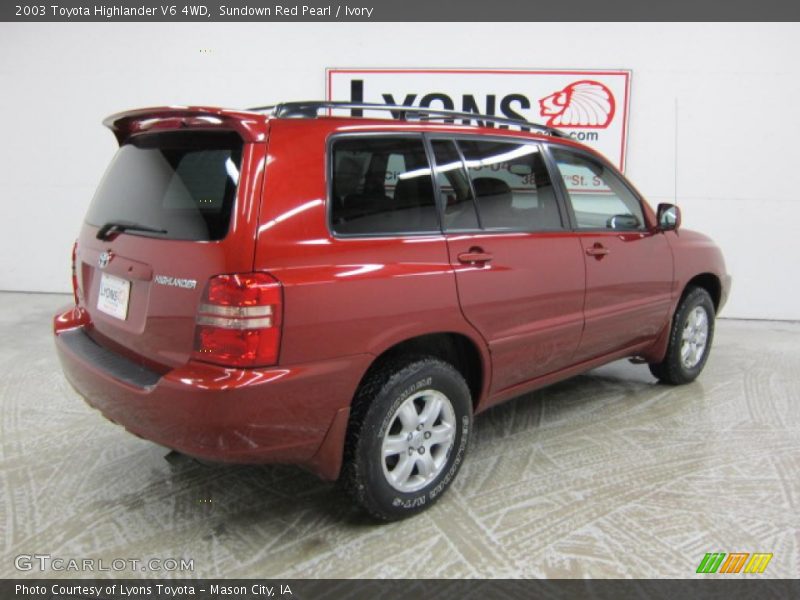 Sundown Red Pearl / Ivory 2003 Toyota Highlander V6 4WD