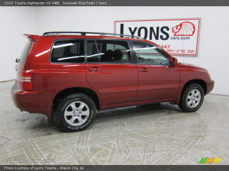 Sundown Red Pearl / Ivory 2003 Toyota Highlander V6 4WD