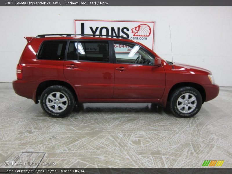 Sundown Red Pearl / Ivory 2003 Toyota Highlander V6 4WD