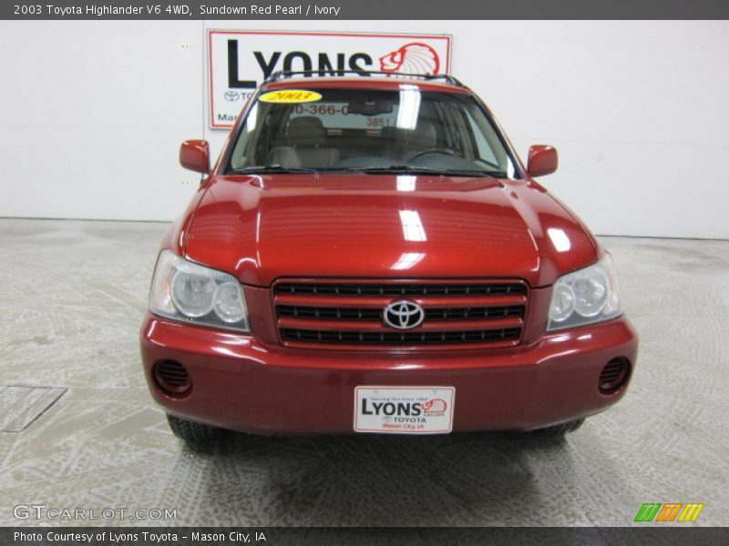 Sundown Red Pearl / Ivory 2003 Toyota Highlander V6 4WD