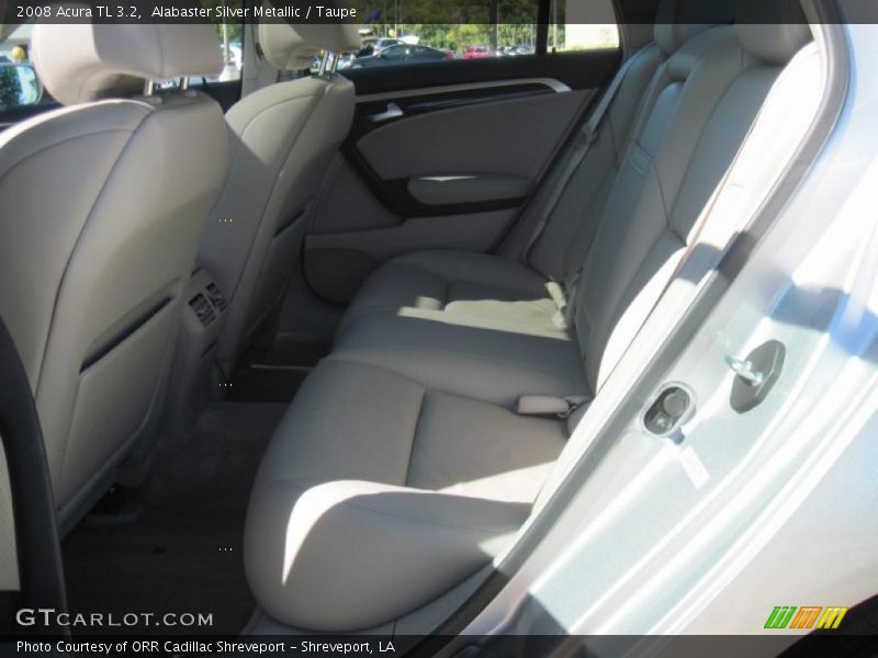 Alabaster Silver Metallic / Taupe 2008 Acura TL 3.2