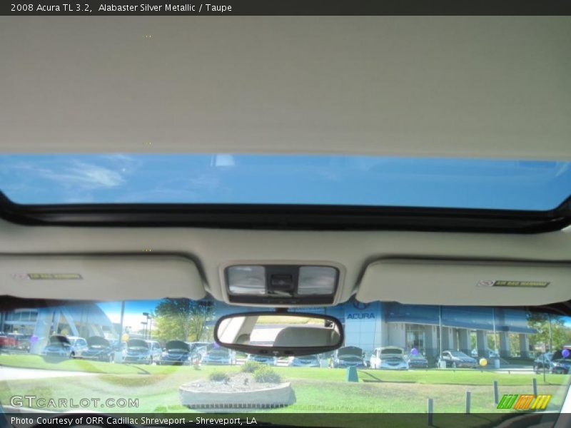 Alabaster Silver Metallic / Taupe 2008 Acura TL 3.2