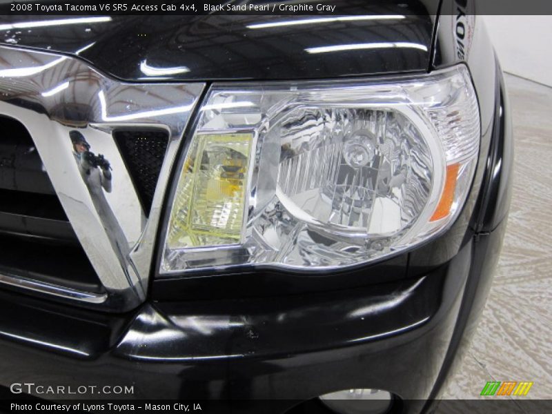 Black Sand Pearl / Graphite Gray 2008 Toyota Tacoma V6 SR5 Access Cab 4x4