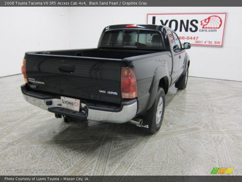 Black Sand Pearl / Graphite Gray 2008 Toyota Tacoma V6 SR5 Access Cab 4x4