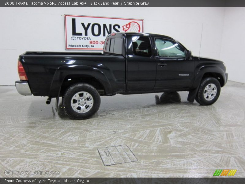 Black Sand Pearl / Graphite Gray 2008 Toyota Tacoma V6 SR5 Access Cab 4x4
